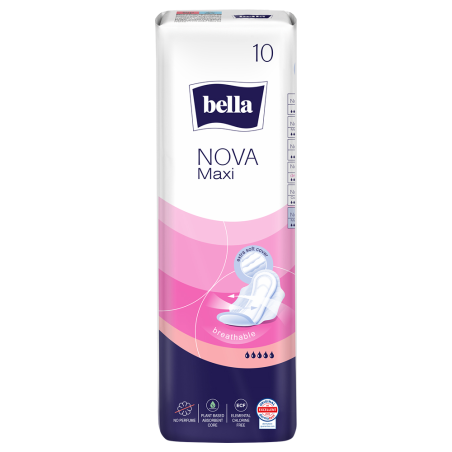 Прокладки гігієнічні BELLA Nova Maxi №10 Torunskie ZMO (Польща)