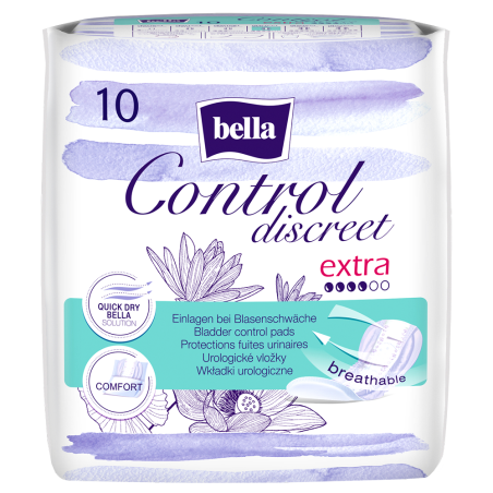 Прокладки урологічні BELLA CONTROL DISCREET extra №10 Torunskie ZMO (Польща)