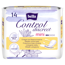 Прокладки урологічні BELLA CONTROL DISCREET mini №14 Torunskie ZMO (Польща)