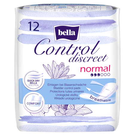 Прокладки урологічні BELLA CONTROL DISCREET normal №12 Torunskie ZMO (Польща)