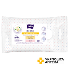Серветки вологі BELLA Intima для інтимної гігієни 20 шт. Torunskie ZMO (Польща)