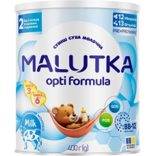 Суміш суха молочна Malutka Opti Formula 2 для харчування дітей від 6 місяців (подальше годування), 400 г Хорол (Україна)