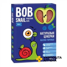 Цукерки Равлик Боб 60 г, яблуко, чорниця Еко Снек (Україна)