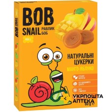 Цукерки Равлик Боб 60 г, яблуко-манго Еко Снек (Україна)