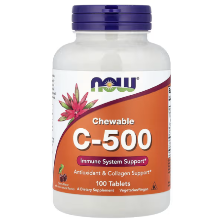 Вітамін C-500 NOW жув. табл. вишня №100 NOW FOODS