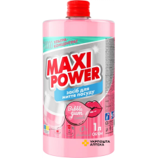 Засіб для миття посуду Maxi Power Бабл Гам запаска 1 л Гютерсон (Україна)
