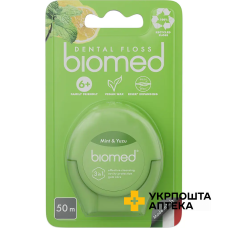 Зубна нитка BioMed Комплексна з ароматом м'яти та юзу, 50 м STS Holding Group (Болгарія)