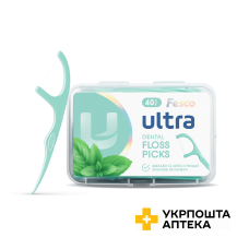 Зубна нитка Fesco Ultra Fresh Clean з тримачем 40 шт Гютерсон (Китай)