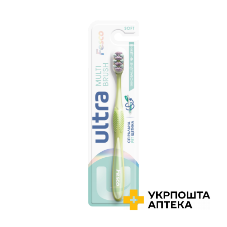 Зубна щітка Fesco Ultra Multibrush салатова Гютерсон (Китай)