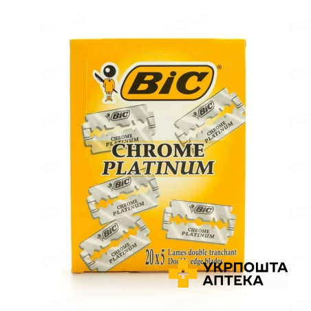Змінні касети Bic Chrome Platinum класичні леза 100 шт. Societe BIC (Греція)