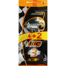 BIC Станок BIC3 Action 4+2 шт. уп. Societe BIC (Греція)