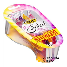 Бритва без змінних картриджів BIC Miss Soleil Colour collection 8 шт. Societe BIC (Греція)