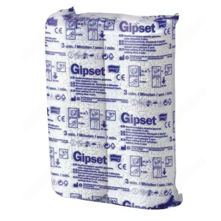 Бинт гіпсовий GIPSET. (3 хв., 12 см х 3м, 2 шт.) Torunskie ZMO