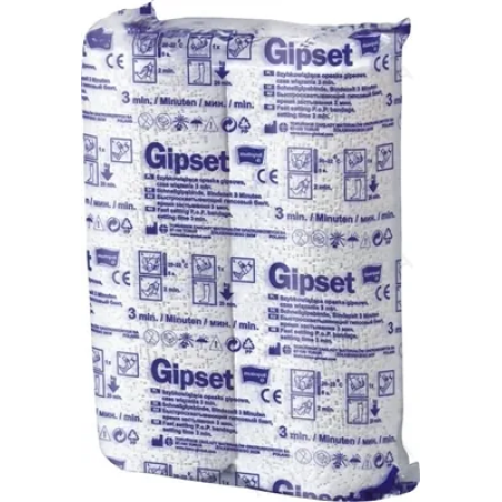Бинт гіпсовий GIPSET. (3 хв., 15 см х 4м, 2 шт.) Torunskie ZMO