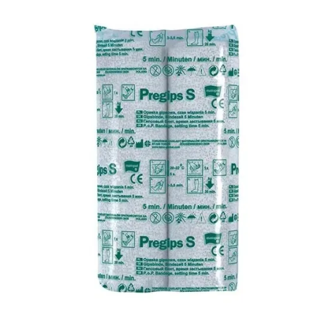 Бинт гіпсовий PREGIPS S. (5 хв., 20 см x 3м, 2 шт.) Torunskie ZMO