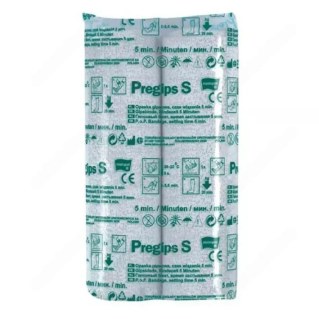 Бинт гіпсовий PREGIPS S. (5 хв., 20 см x 4 м, 2 шт.) Torunskie ZMO