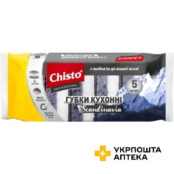 Chisto Губка кухонна 5шт. Scandinavia Гютерсон (Україна)