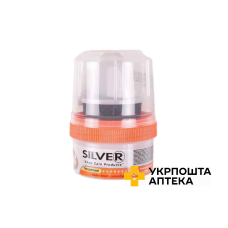 Крем-блиск для взуття Silver з аплікатором, натуральний 50 мл Silver (Туреччина)