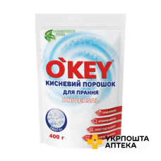Кисневий порошок для прання O'KEY Universal, 400 г (дой-пак) Карапуз (Україна)