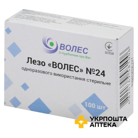 Лезо Волес стерильне розмір 24 №100 Huaian Tianda Medical Instruments (Китай)