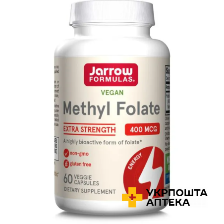 Метилфолат 400 мкг веган. капс. №60 Jarrow Formulas (США)