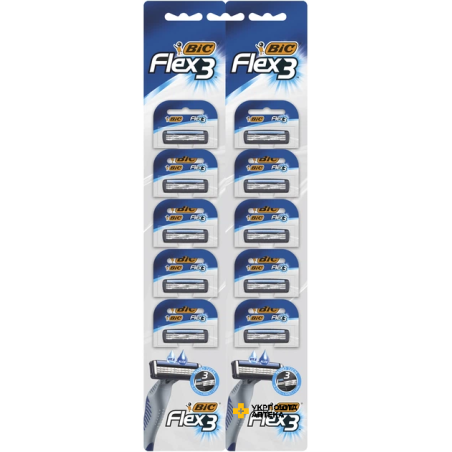 Набір бритв без змінних картриджів BIC Flex 3 10 шт. Societe BIC (Греція)