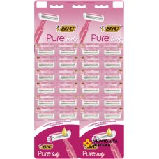 Набір бритв без змінних картриджів BIC Pure 3 Lady Pink 24 шт. Societe BIC (Греція)