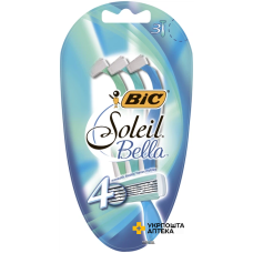 Набір бритв без змінних катриджів BIC Soleil Bella 3 шт. Societe BIC (Греція)