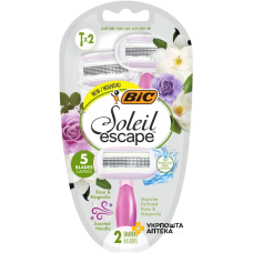 Набір бритв BIC Soleil Escape Троянда-Магнолія 2 шт. Societe BIC (Греція)