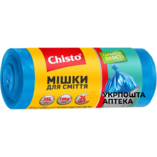 Пакети для сміття Chisto міцні 35 л, 30 шт., Chisto (Україна)