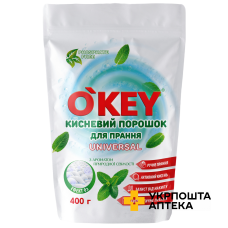Порошок для прання кисневий O'KEY Universal М’ята (дой-пак) 400 г Карапуз (Україна)