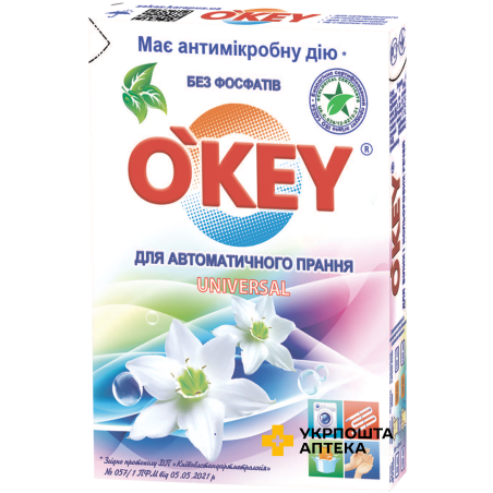 Порошок д/прання O'KEY Universal автомат 400 г Карапуз (Україна)