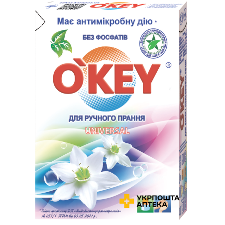 Порошок д/ручного прання O'KEY Universal 400 гр Карапуз (Україна)