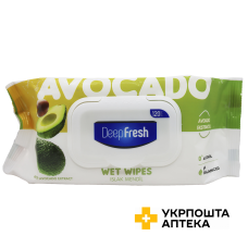 Серветки вологі Deep Fresh Green Nature Avocado з клапаном №120 AKSAN KOZMETIK LTD (Туреччина)