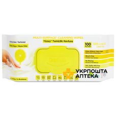 Серветки вологі Deep Fresh Lemon для очищення поверхонь 100шт. Deep Fresh (Туреччина)