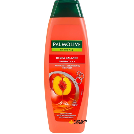 Шампунь Palmolive Naturals 2 в 1 з екстрактом персика 350 мл Colgate-Palmolive (Італія)