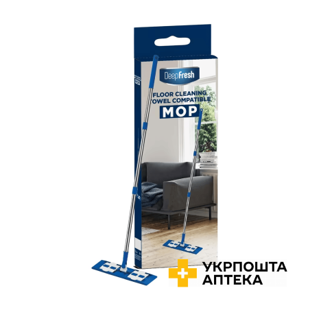 Швабра для підлоги DeepFresh Floor Cleaning Towel Compatible Mop синя DeepFresh (Туреччина)