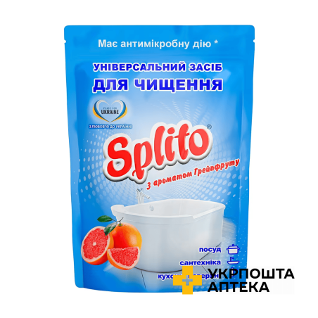 Універсальний засіб для чищення Splito з ароматом грейпфруту, 500 г (дойпак) Карапуз (Україна)