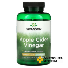 Яблучний оцет Swanson Apple Cider Vinegar 625 мг капс. №180 Swanson Health Products (США)