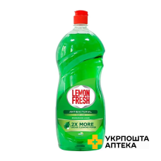 Засіб для миття посуду Lemon Fresh Зелений концентрований 1,5 л Голд Дроп (Україна)