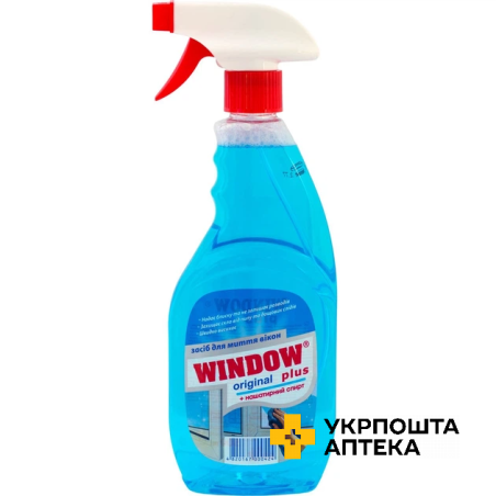 Засіб для миття скла Window Plus З нашатирним спиртом 500 мл Голд Дроп (Україна)