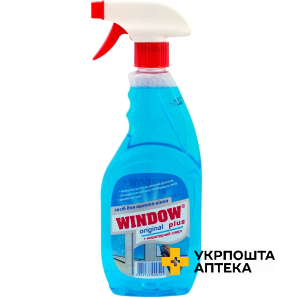 Засіб для миття скла Window Plus З нашатирним спиртом 500 мл Голд Дроп (Україна)