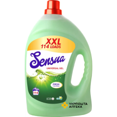 Засіб для прання всіх типів тканин та кольорів Sensua Universal Gel 4 л Голд Дроп (Україна)