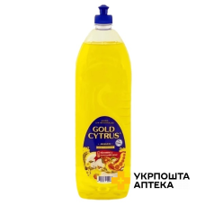 Засіб для ручного миття посуду Gold Cytrus 1,5 л жовтий Голд Дроп (Україна)