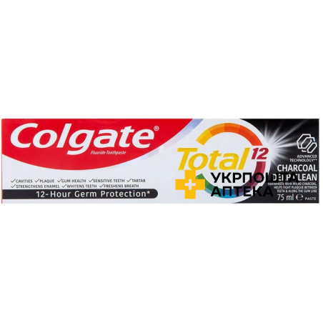 Зубна паста Colgate Total 12 Деревне вугілля 75 мл Colgate-Palmolive (Польща)