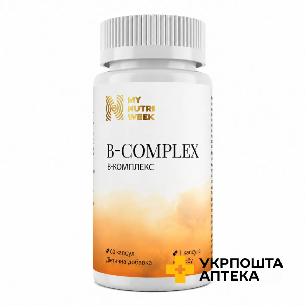 B-комплекс My Nutri Week B-Complex, My Nutri Week капс. №60 My Nutri Week (Україна)