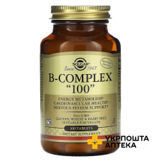 B-Комплекс 100 Solgar B-Complex табл. №100 Солгар Вітамін енд Херб (США)