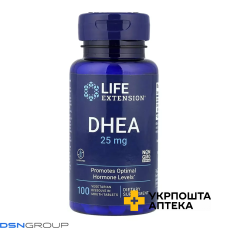 Дегідроепіандростерон (ДГЕА) Life Extension DHEA 25 мг жув. табл. №100 Quality Supplements and Vitamins, Inc (США)
