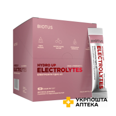 Електроліти Гідро Ап Biotus Eloctrolytes Hydro Up саше смак грейпфрут з цукром та підсолоджувачем №30 Biotus (Україна)