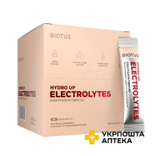 Електроліти Гідро Ап Biotus Eloctrolytes Hydro Up саше з цукром та підсолоджувачем №30 Biotus (Україна)